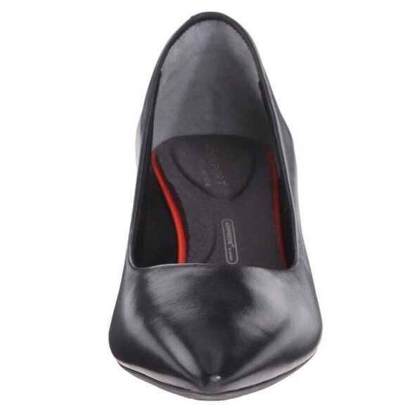 Rockport Total Motion‎ Kalila Pumps Black Leather US Women's Size 8.5 New - Picture 2 of 8